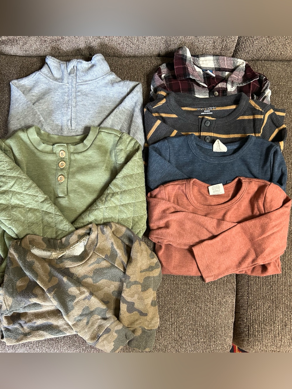 Baby Boy 12-18 Month Long Sleeve Top Bundle Lot